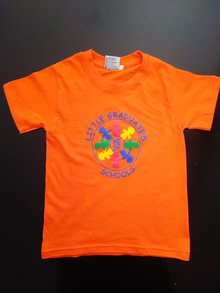 Orange Round Neck Tee
